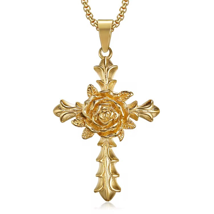 Retro Rose cross