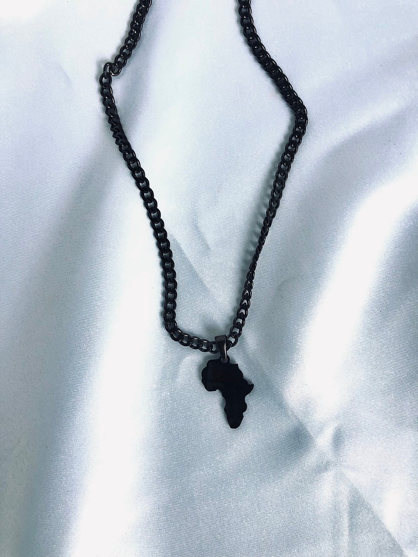 Africa map necklace