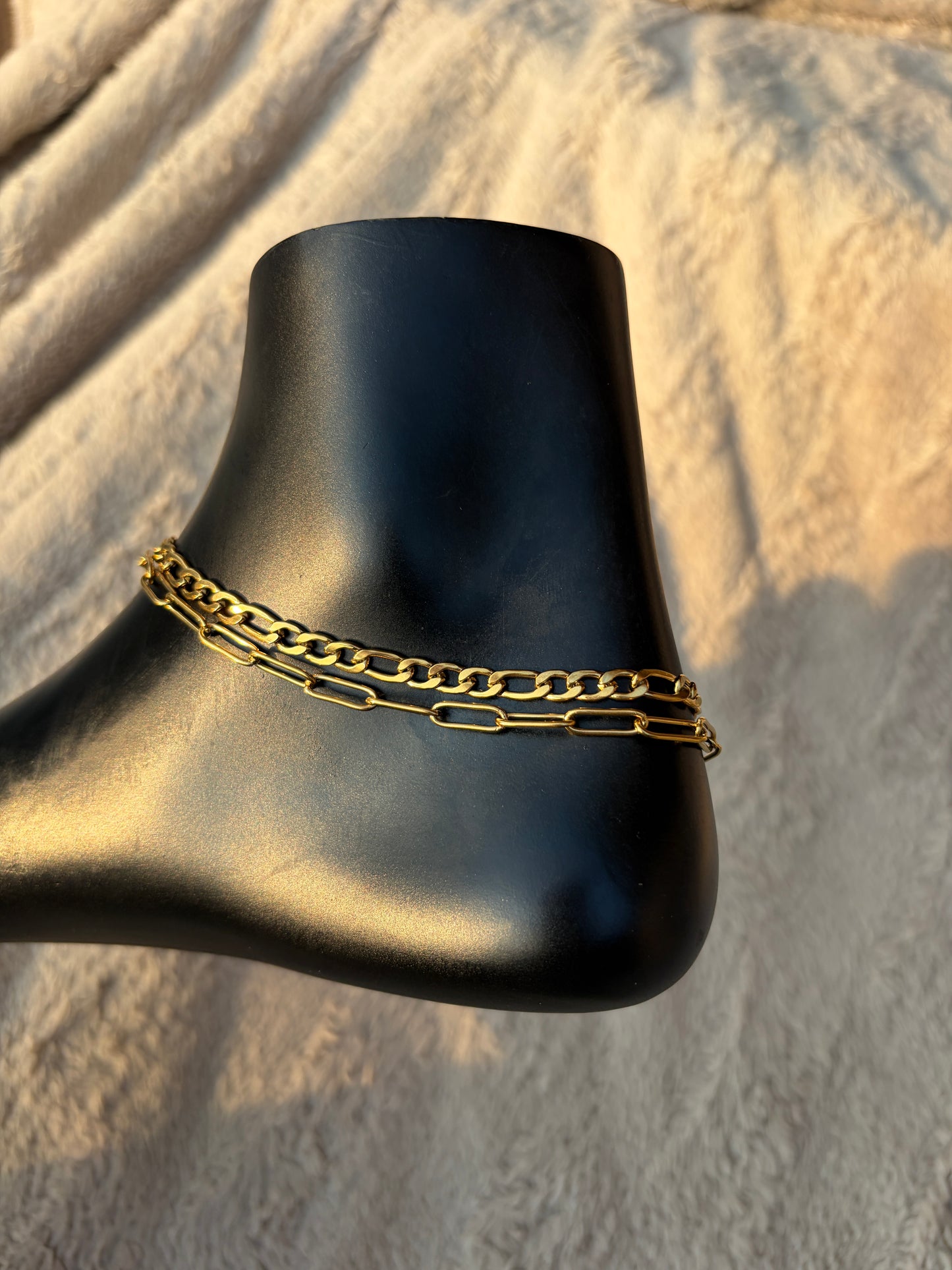 Double layer anklet