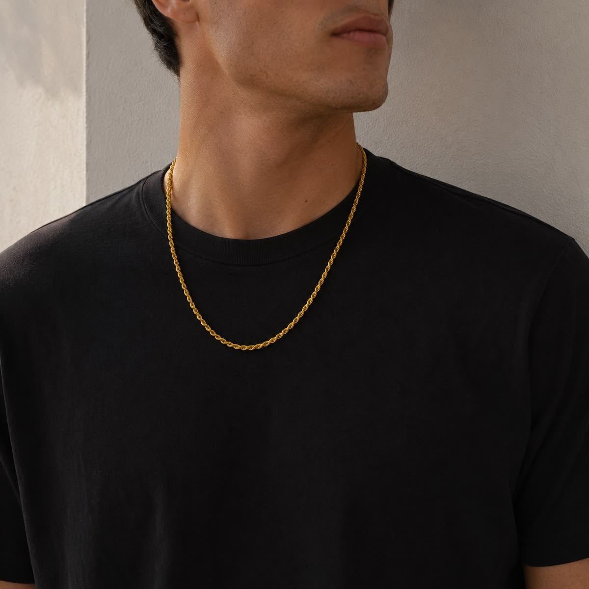 Twisted rope necklace