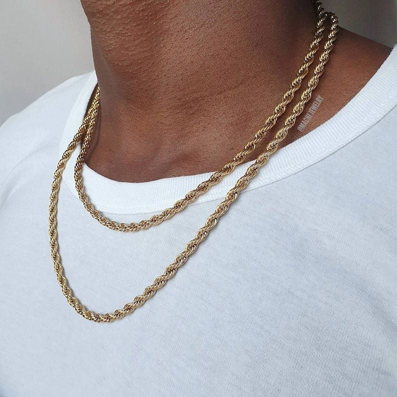 Twisted rope necklace