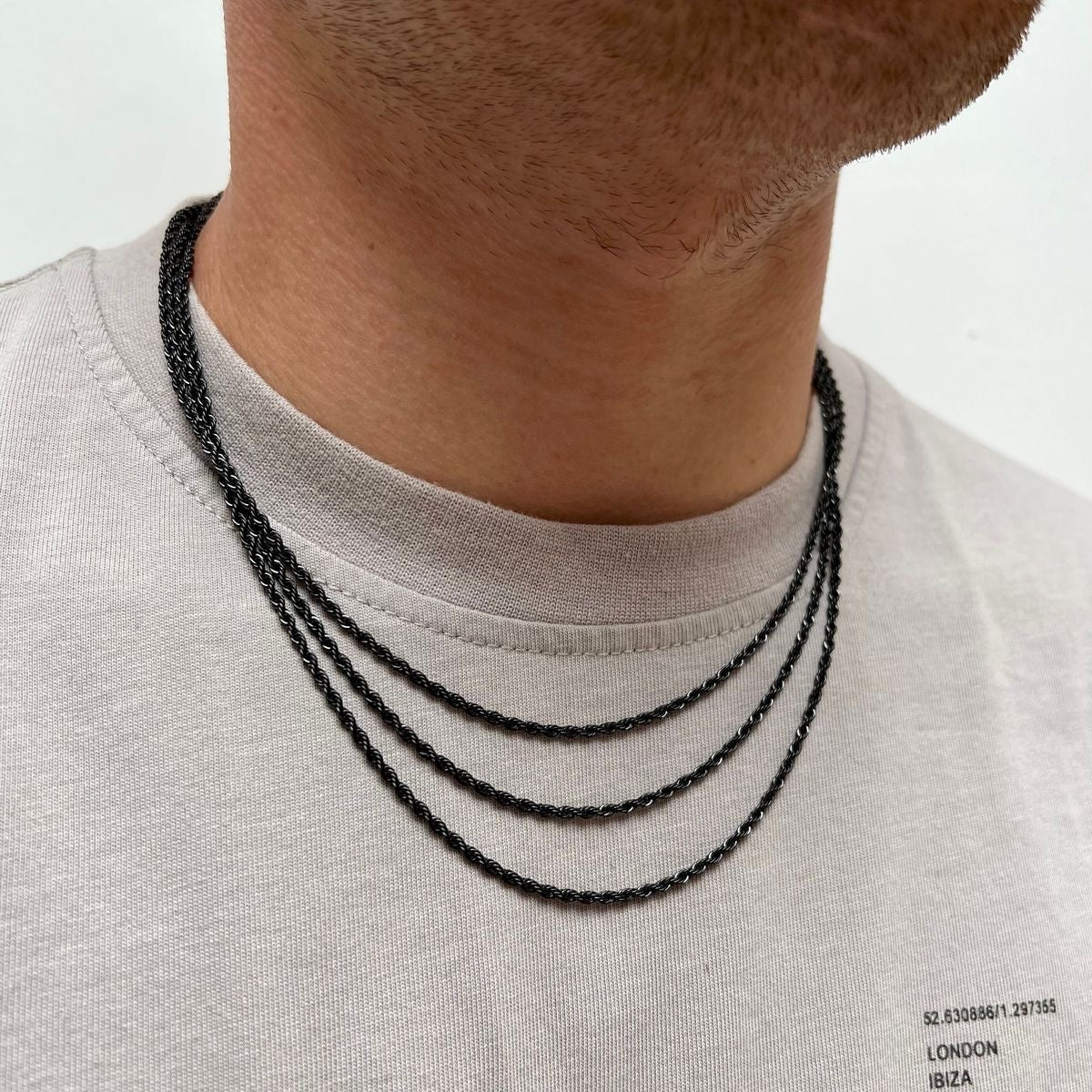 Twisted rope necklace