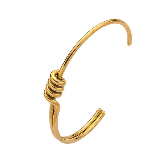 C wrap knot bangle