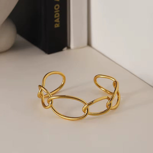 Hollow link bangle