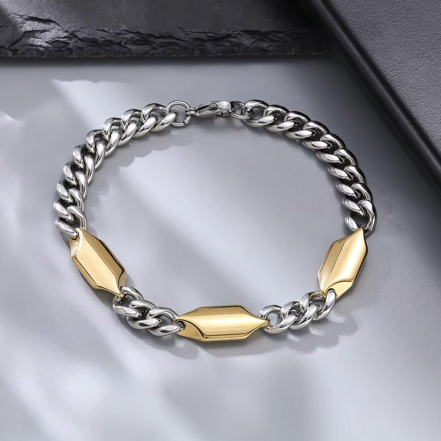 Rhombus Cuban bracelet