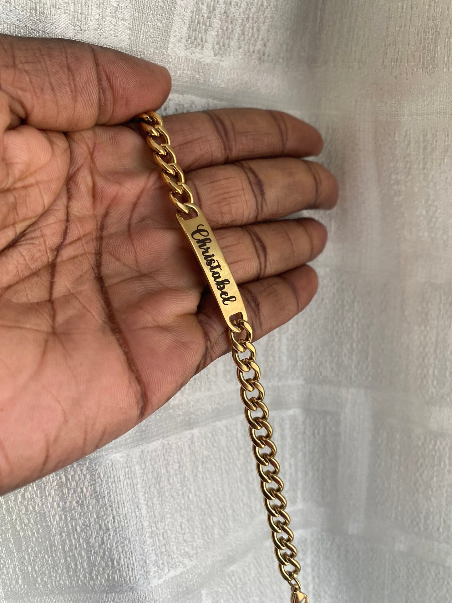 Engraved bracelet